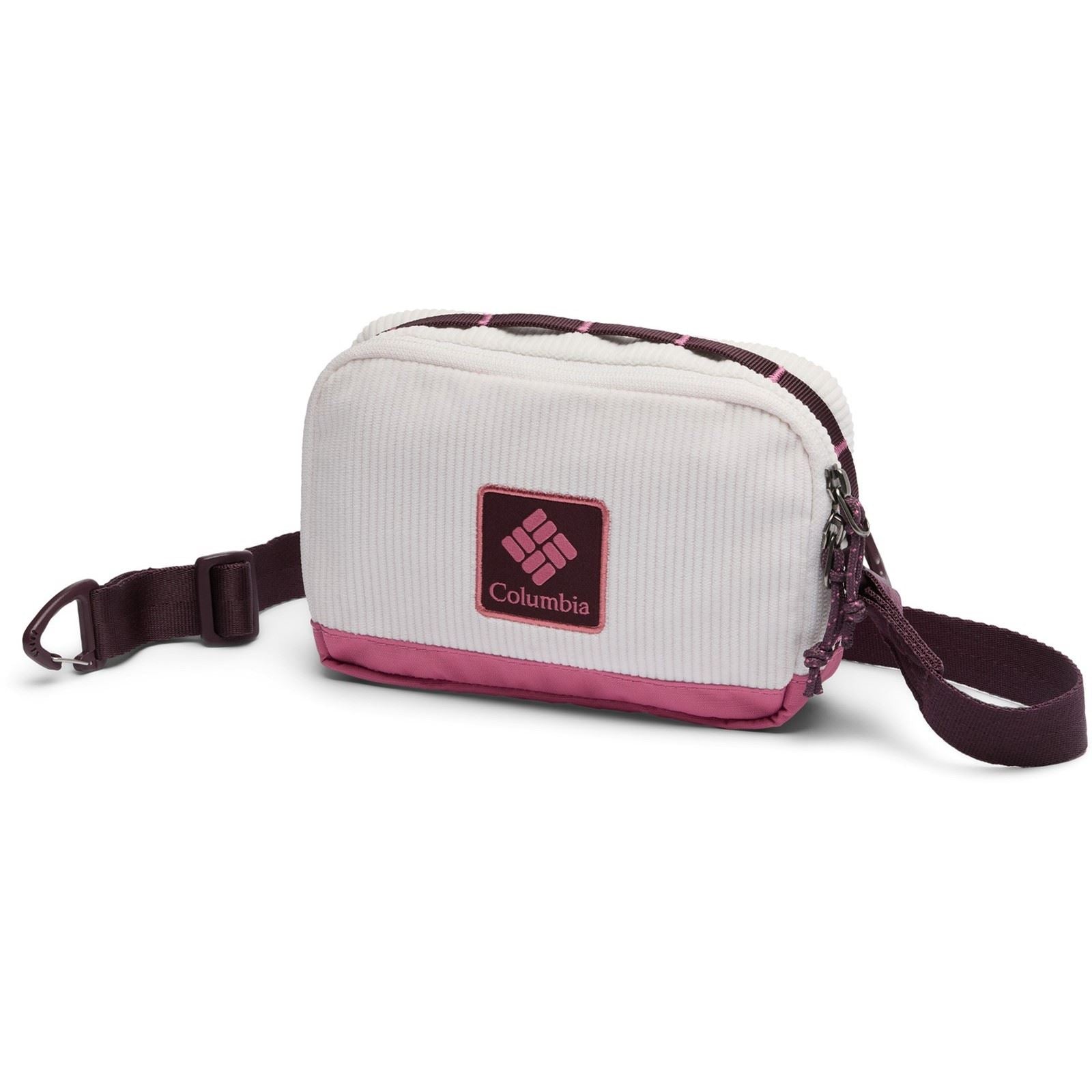 Columbia Trail Traveler Polyester Unisex Adults White Crossbody Bag - One Size