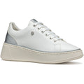 Geox D SUNNETTY Synthetic Synthetic Women's White/Silver Trainers