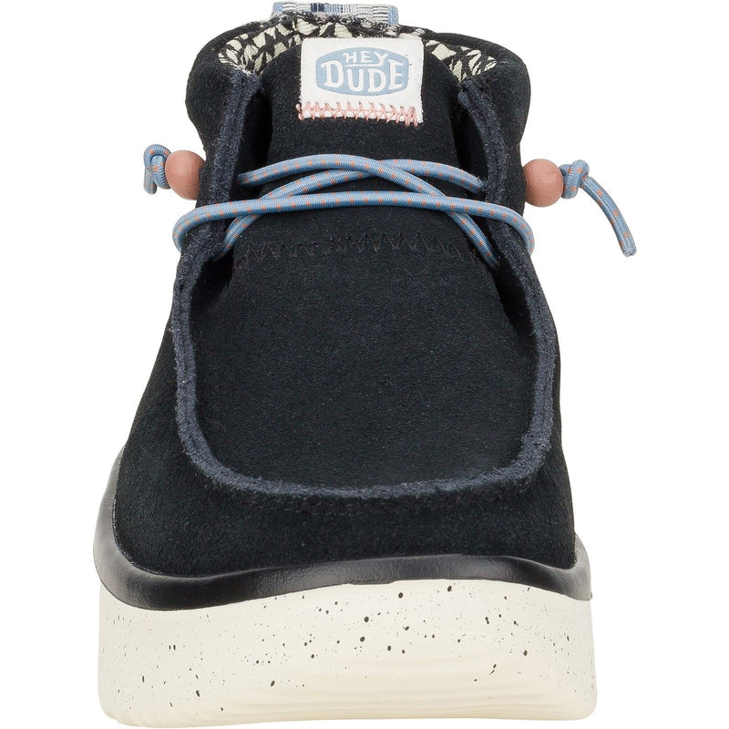 HEYDUDE Wendy Peak Hi Suede Women's Black Boots