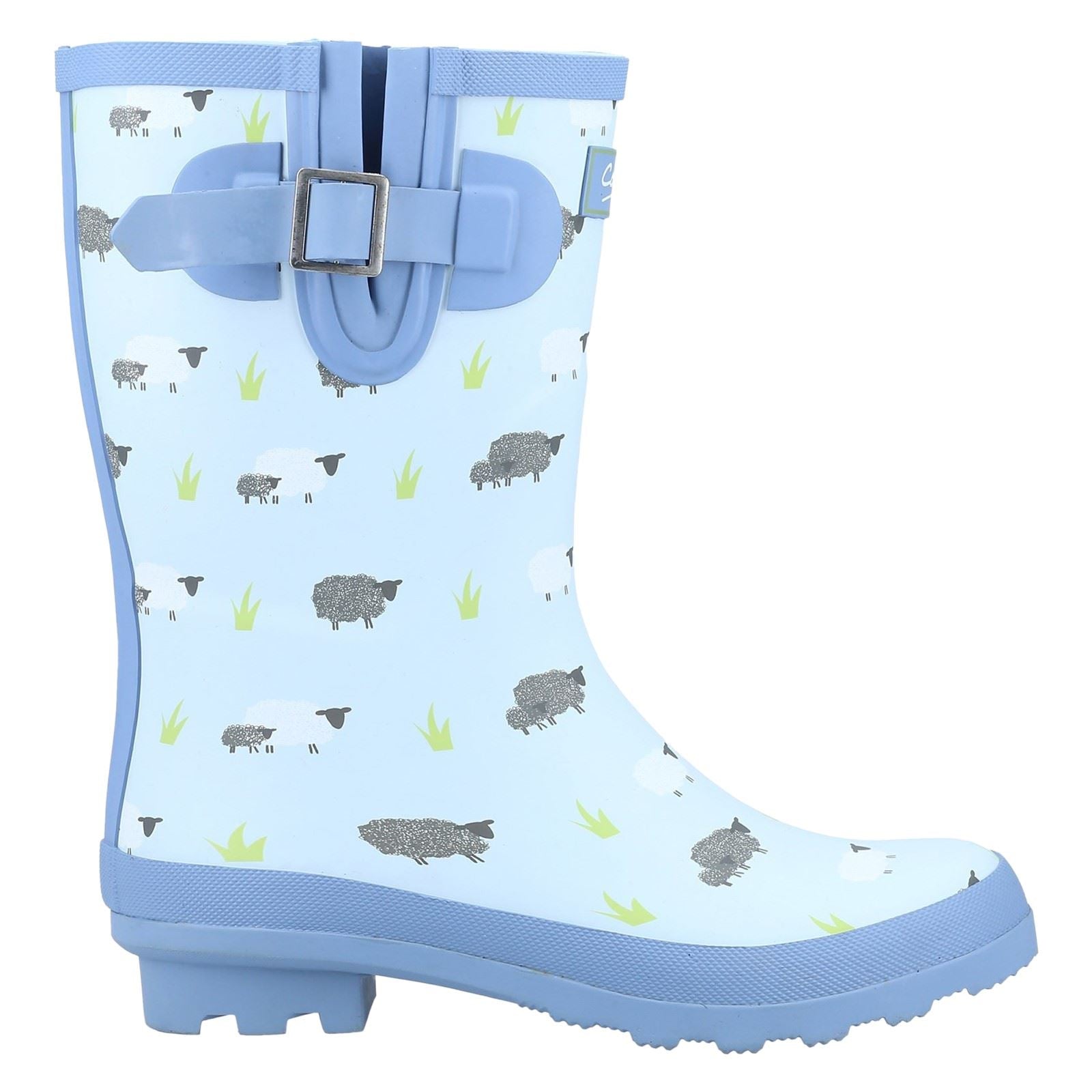 Cotswold Farmyard Mid Rubber Women's Sheep Wellington Boots