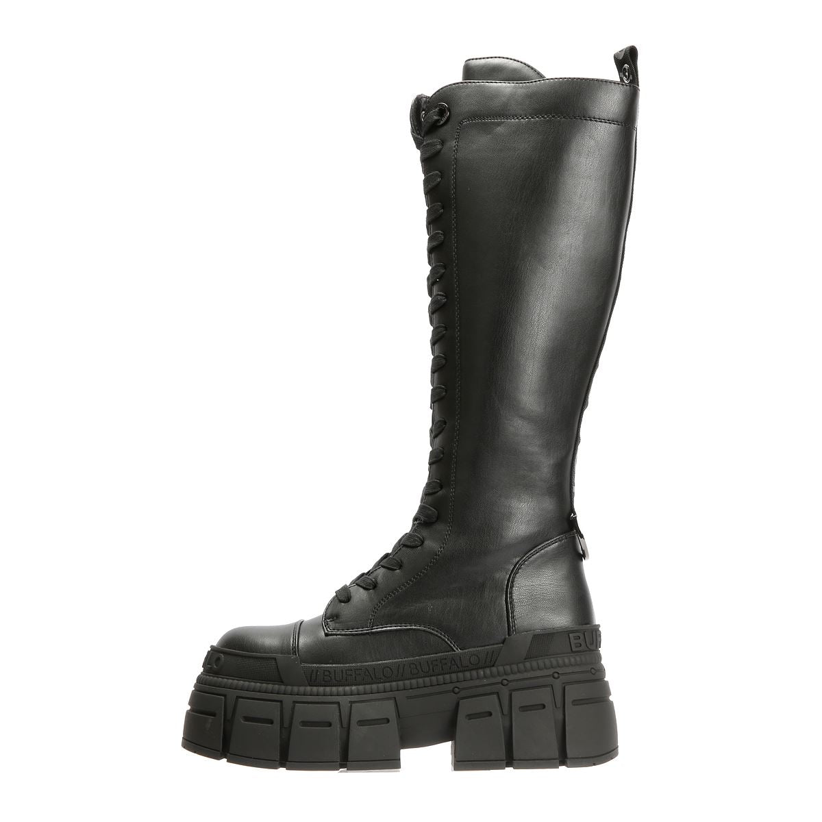 Buffalo Gospher Lace Up High Women's Black Boots