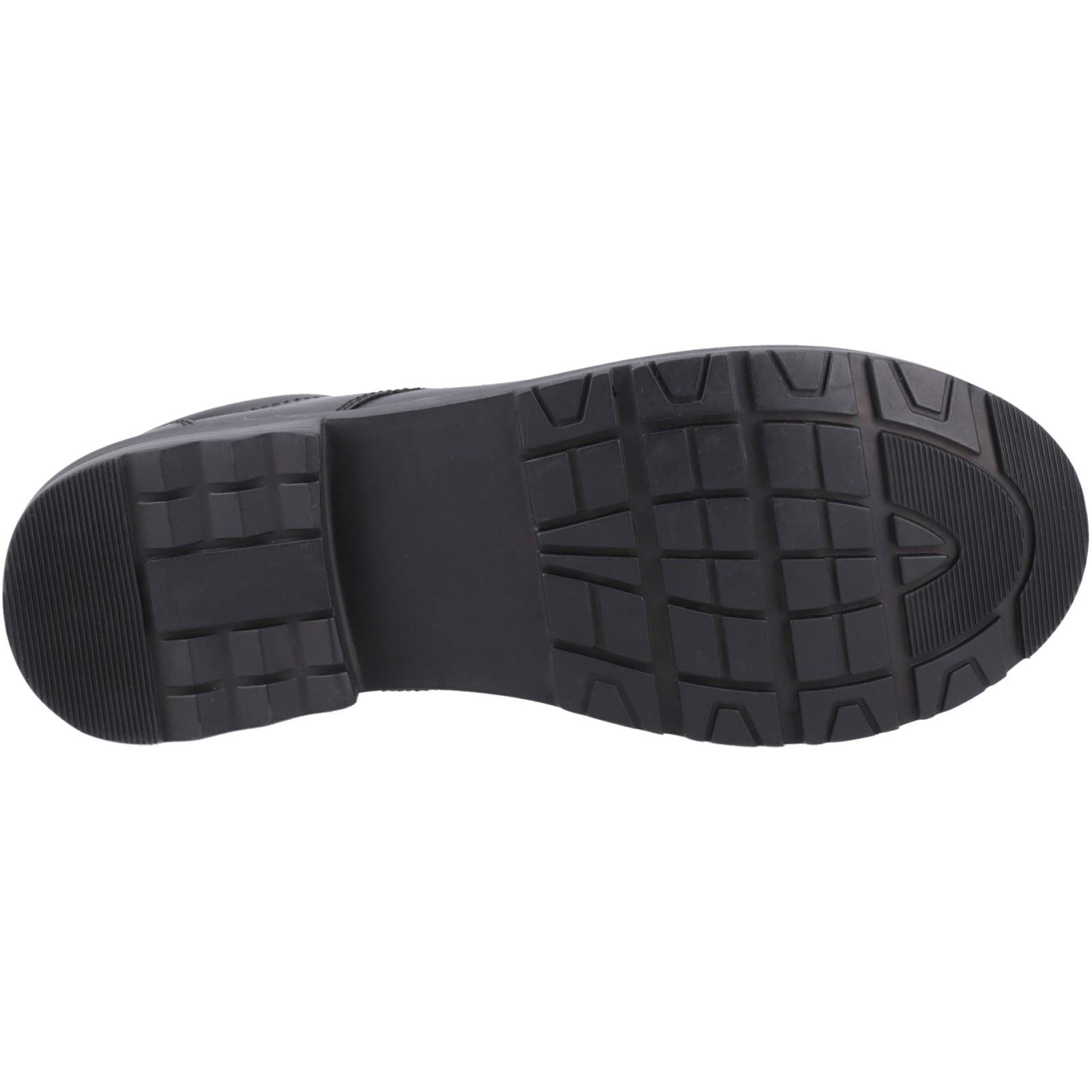 Hush Puppies Bruno Junior Leather Boys's Black Derby Shoes