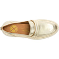 Hush Puppies Joy Penny Leather Women's Champagne Loafers