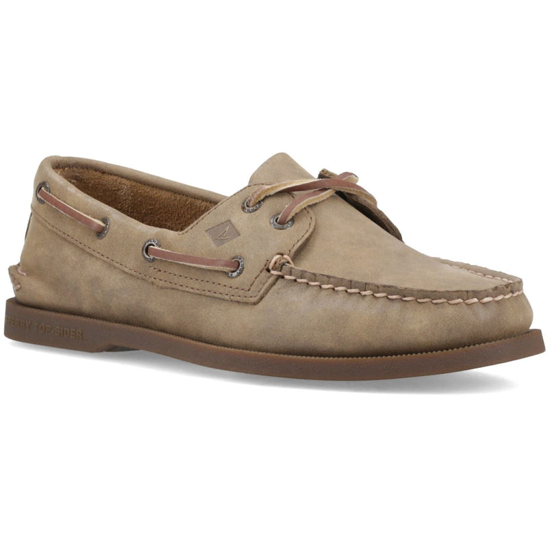 Sperry Authentic 2 Eye Leather Men's Tan Boat Shoes
