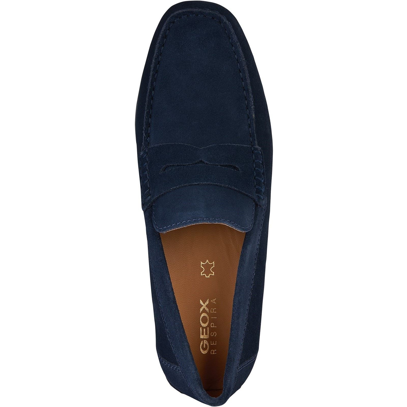 Geox U KOSMOPOLIS + GRIP Leather Men's Navy Loafers