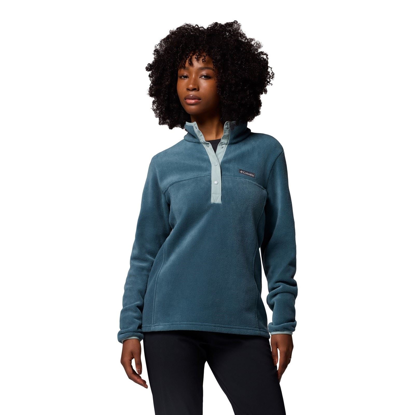 Columbia Benton Springs 1/2 Snap Pull Over II Polyester Women's Blue Pullover