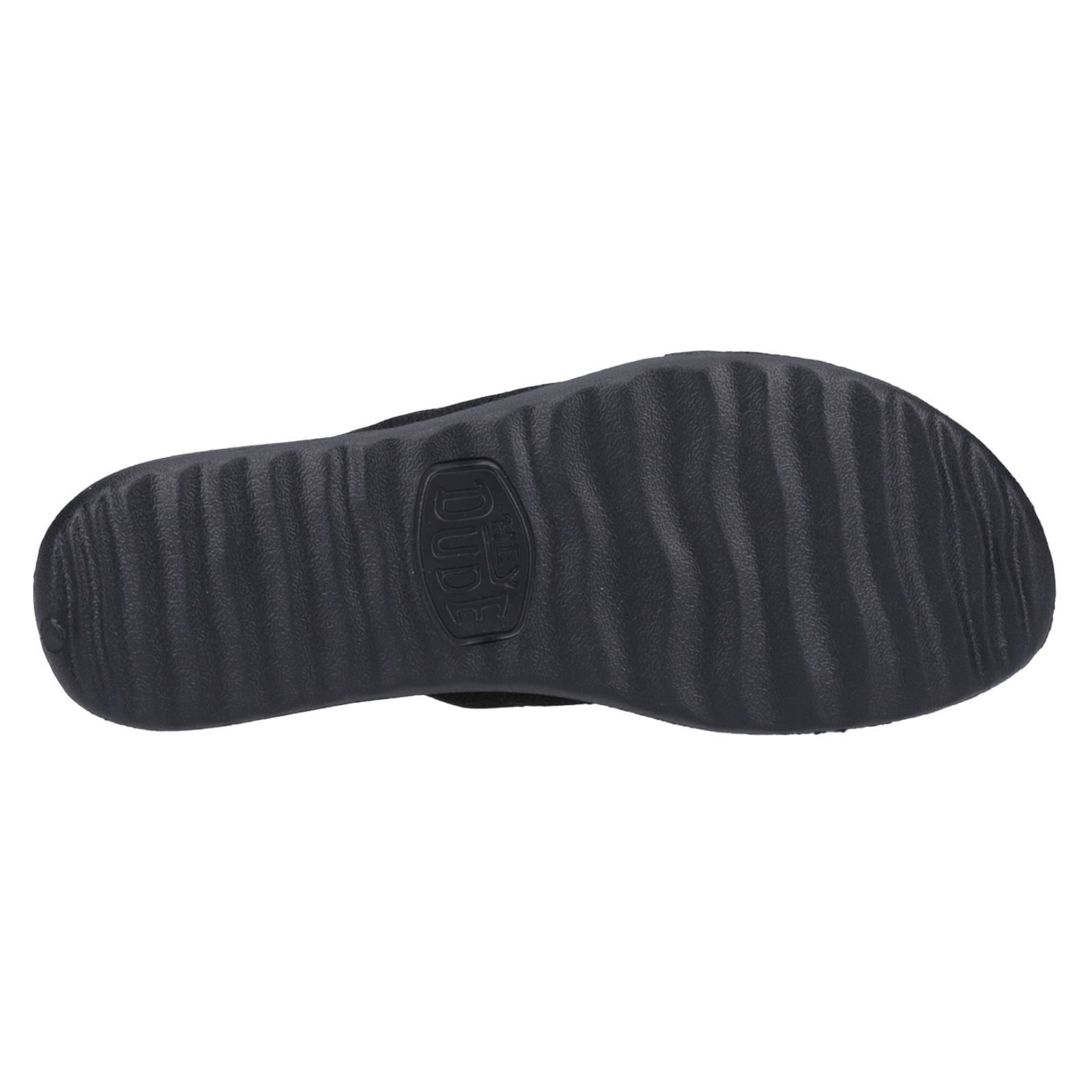 HEYDUDE Christi Slide Distressed Synthetic Women's Black Sandals