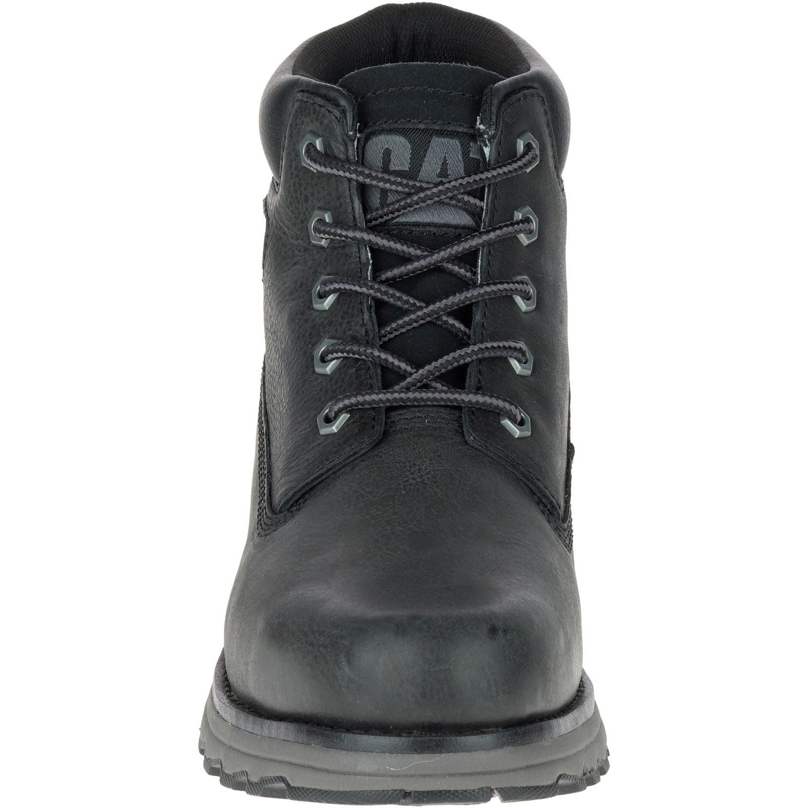 Caterpillar Founder Nubuck Leather Men's Black Ankle Boots