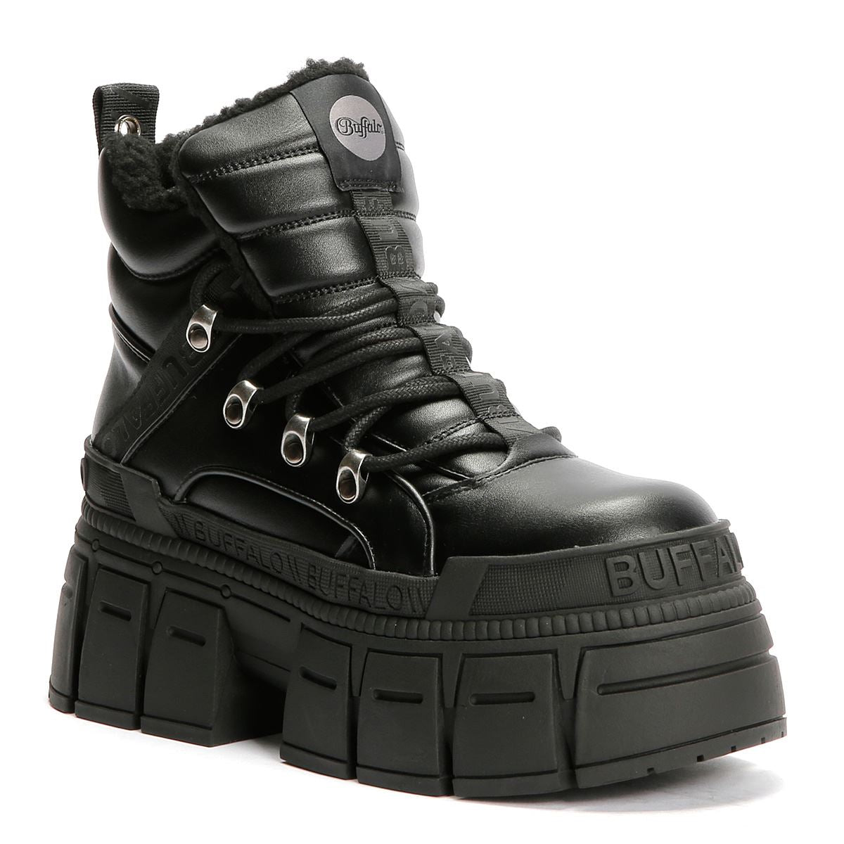 Buffalo Gospher Hike Mid Pad Women's Black Boots