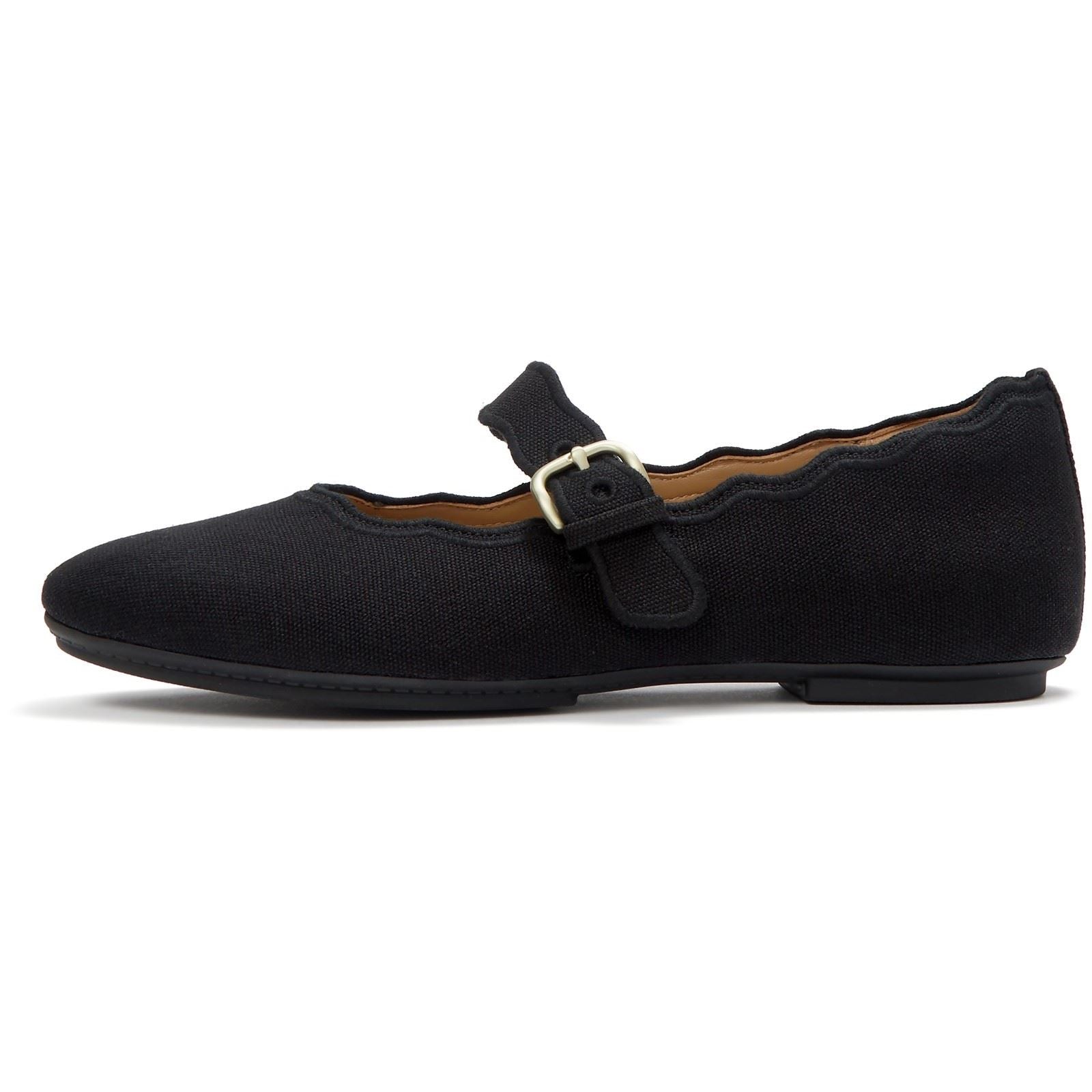 Fitflop Delicato Wave-Edge Polyester Women's Black Shoes