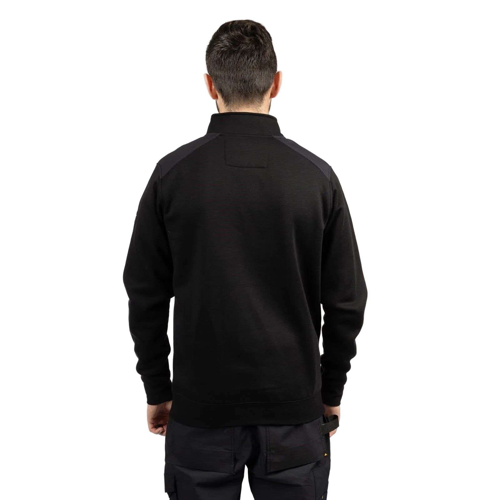 Caterpillar Essential 1/4 Zip Polyester Men's Black Sweatshirt