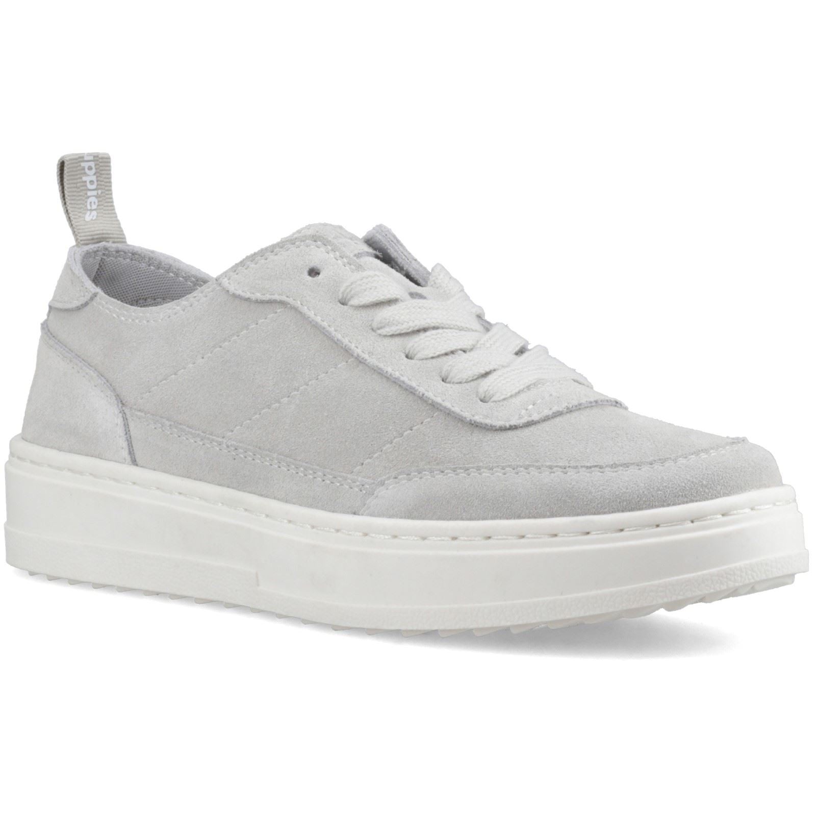 Hush Puppies Nesta Leather Women's Grey Standard Trainers