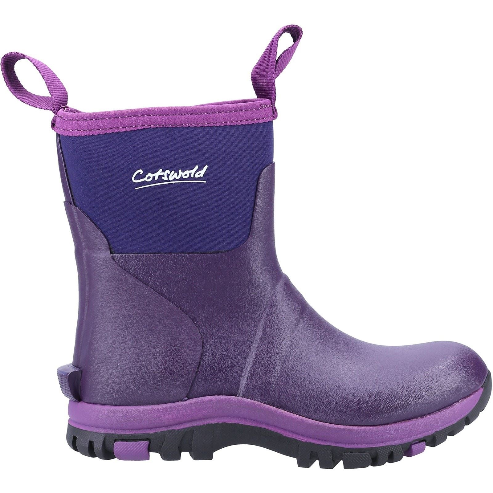 Cotswold Blaze Synthetic Women's Purple Wellington Boots