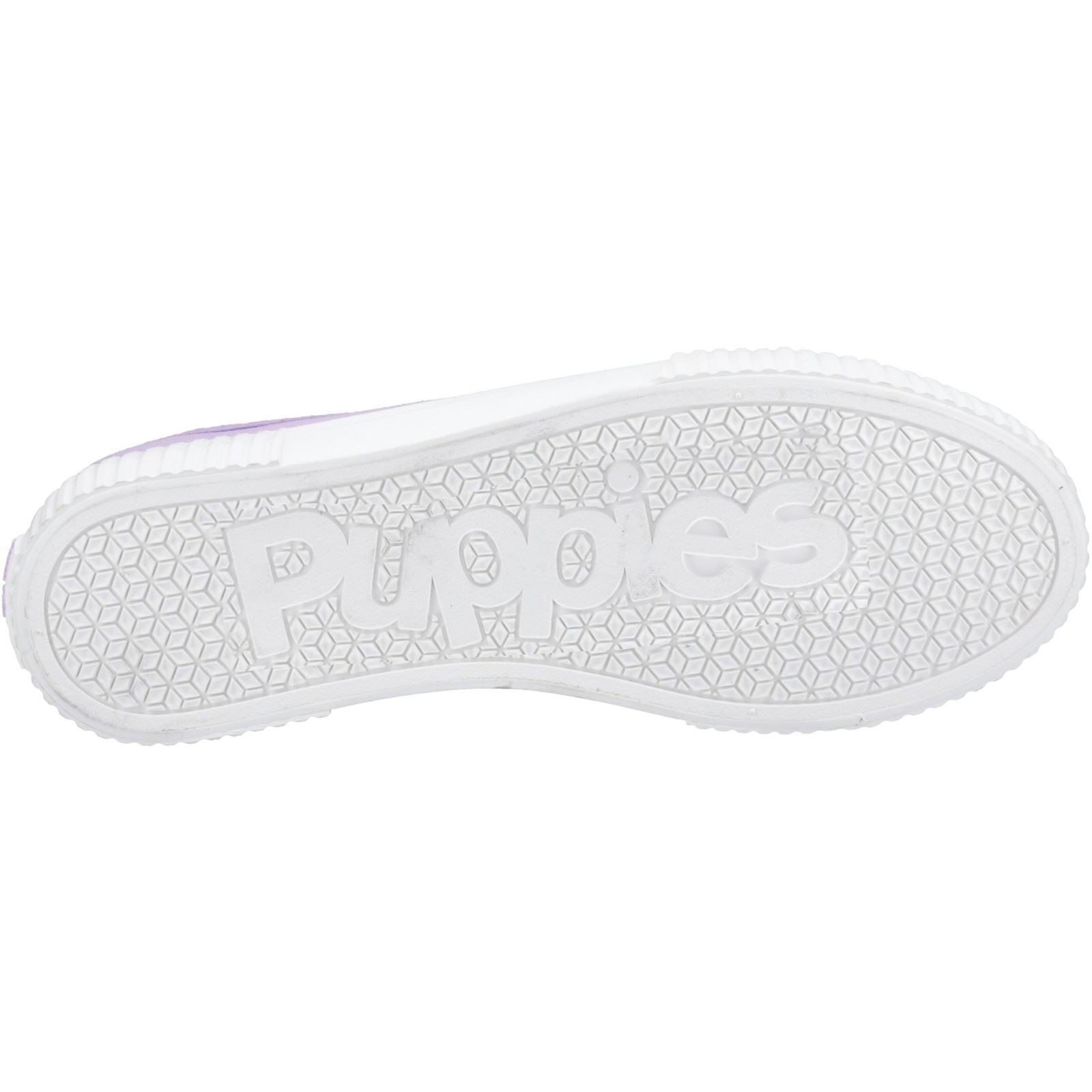 Hush Puppies Freya Canvas Textile Women's Lilac Trainers