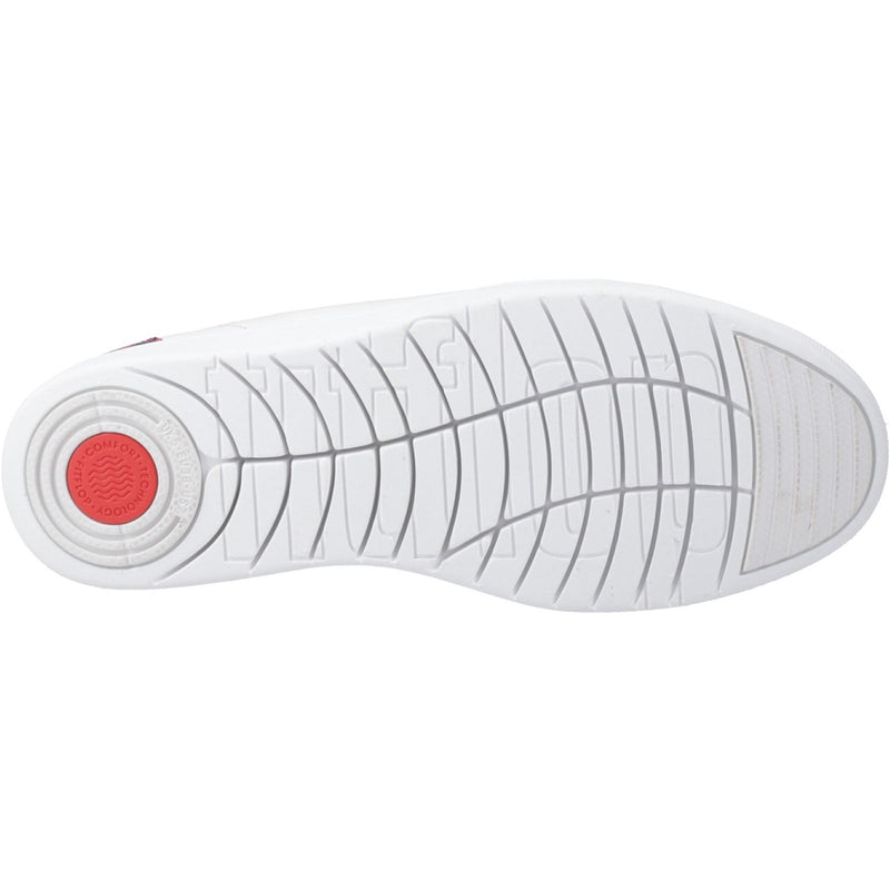 Fitflop Rally Snakeprint-Backtab Leather Women's Urban White/Wild Raspberry Trainers