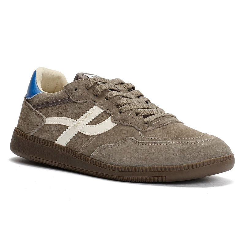 Pompeii Elan Sala Suede Men's Grey Sky Trainers