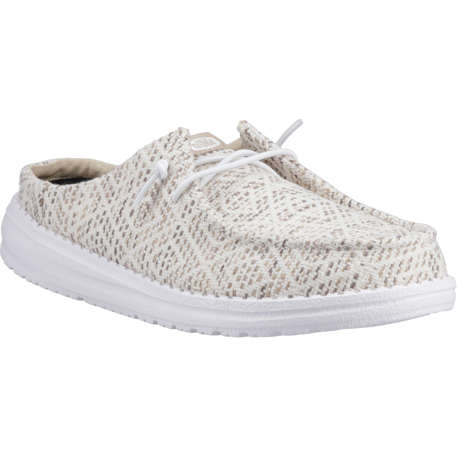 HEYDUDE Wendy Slip Surf Baja Synthetic Blend Women's Tan/Multi Mules