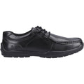 Hush Puppies Mackenzie Leather Boys's Black Lace-Up Shoes