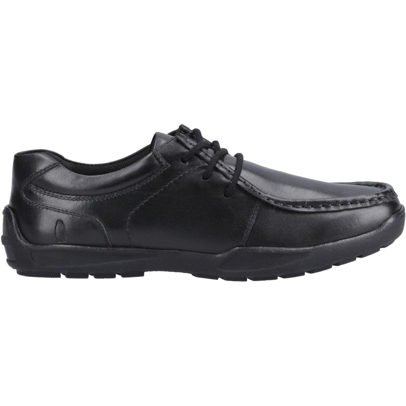 Hush Puppies Mackenzie Leather Boys's Black Lace-Up Shoes