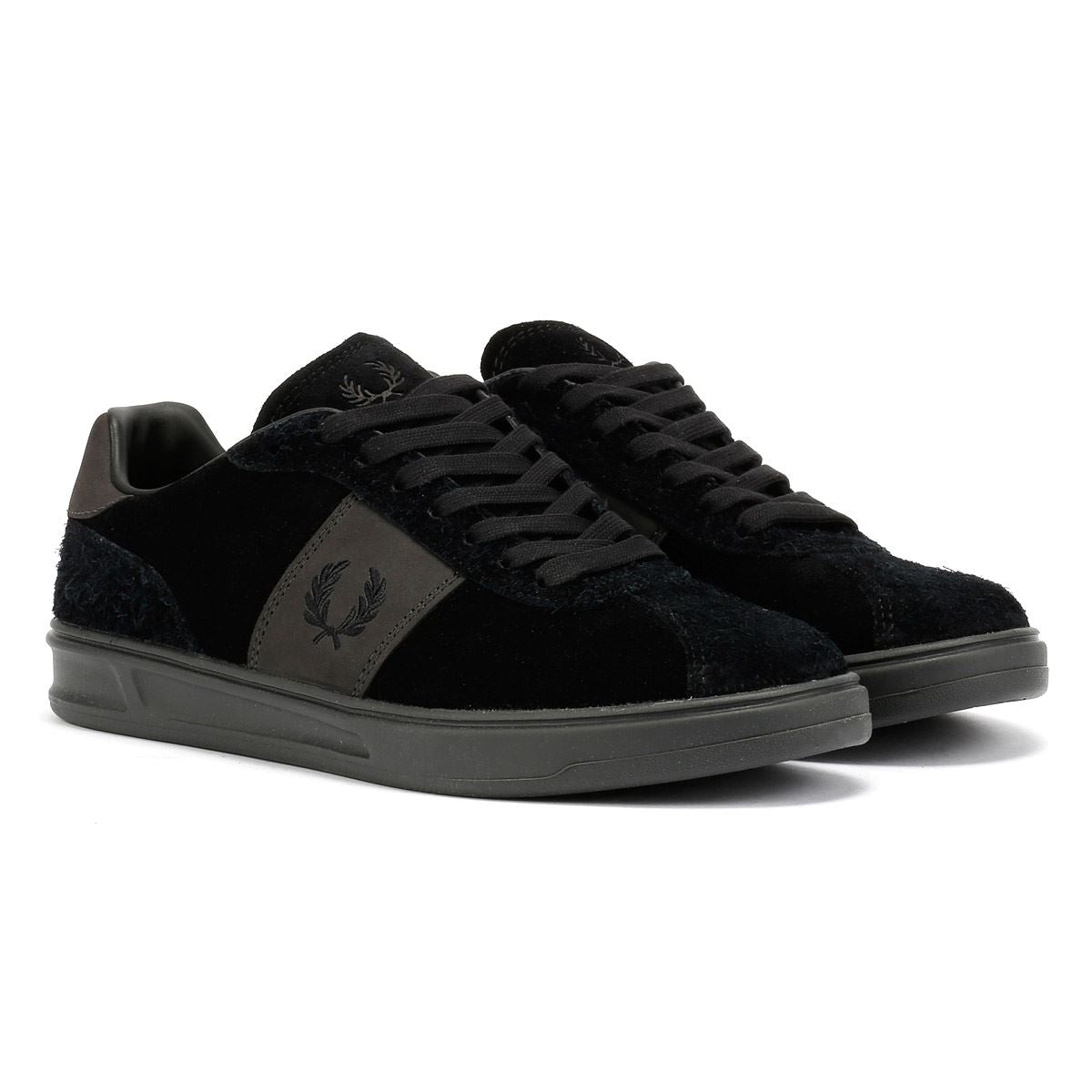 Fred Perry B4 Men's Black/Anchor Grey Trainers