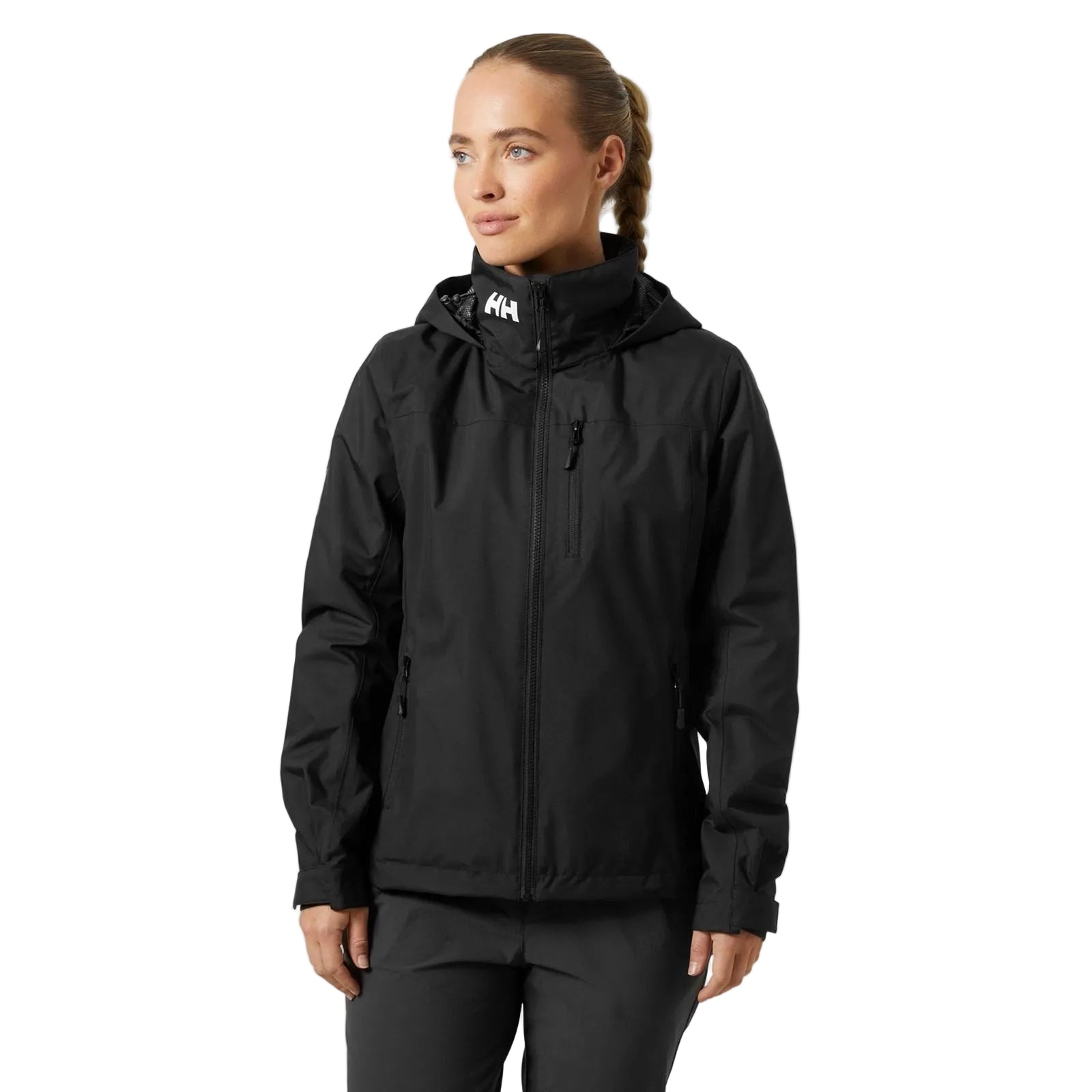 Helly Hansen Sport Crew Hooded Midlayer Sailing Jacket 2.0 Women's Black Sailing Jacket