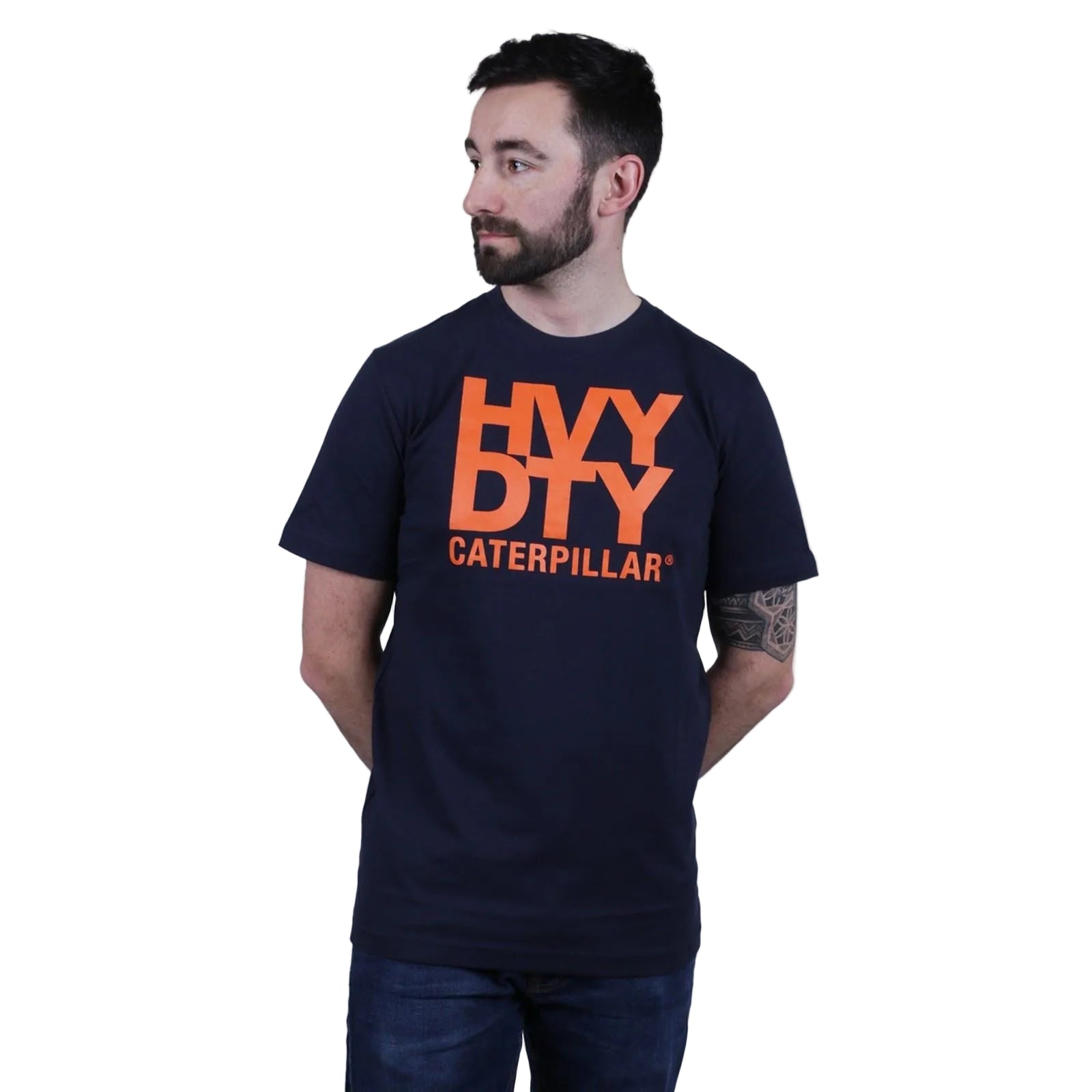 Caterpillar Heavy Duty Cotton Men's Black T-Shirt