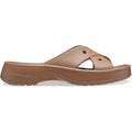 Crocs Classic Cross Strap Synthetic Women's Milk Chocolate Sandals