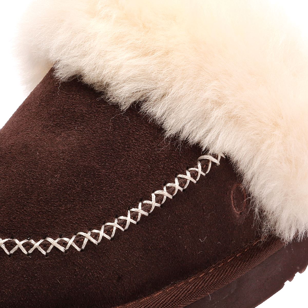 Osprey London The Celeste Suede Women's Chocolate Slippers