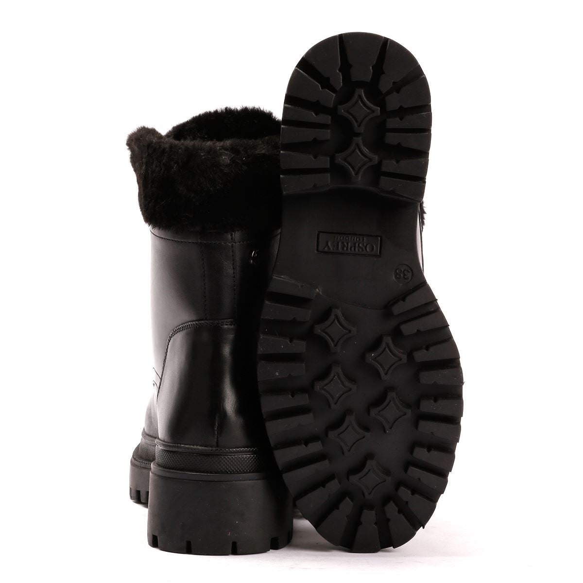 Osprey London The Budapest Leather Women's Black Boots