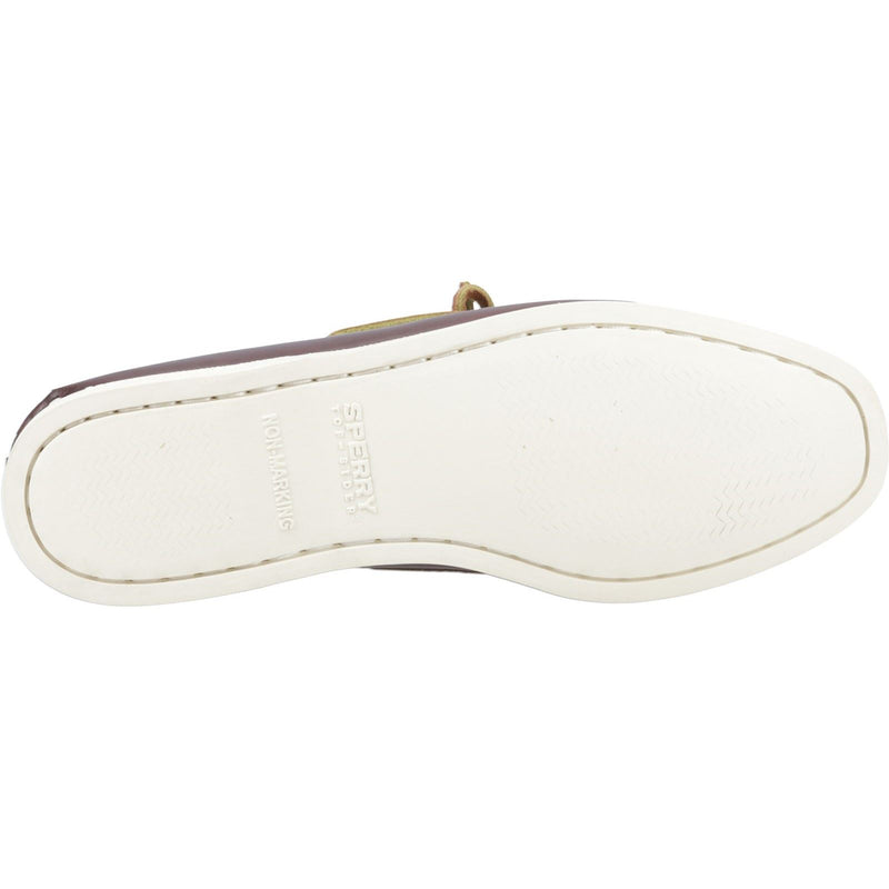 Sperry Authentic 2 Eye Leather Men's Brown Boat Shoes