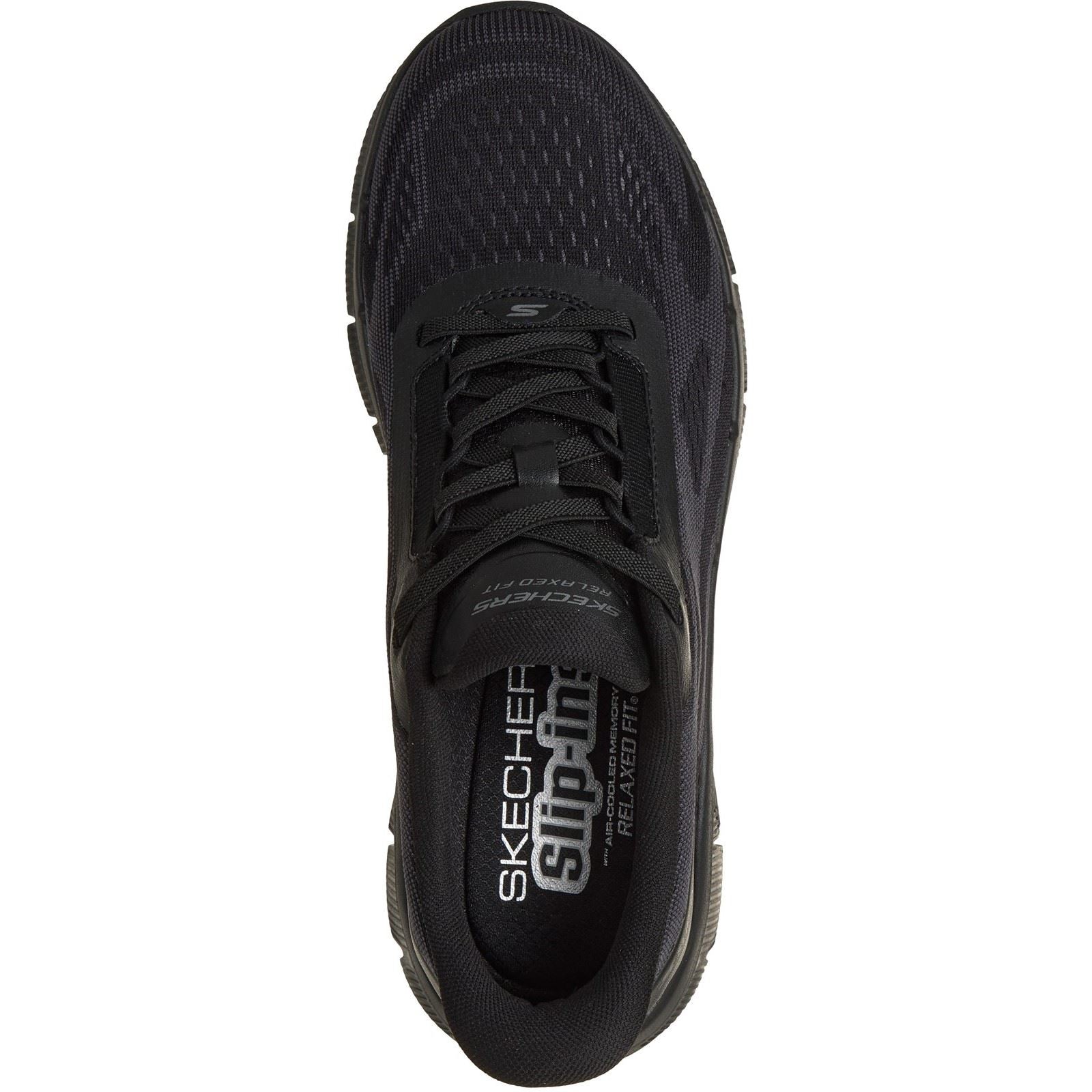 Skechers Relaxed Fit Flex Zayder Textile Men's Black Mesh/Synthetic Trainers