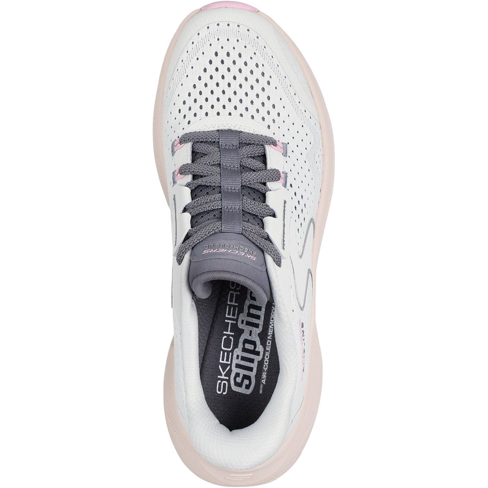 Skechers Skech Cloud Plush Horizon Synthetic Women's White/Multi Trainers