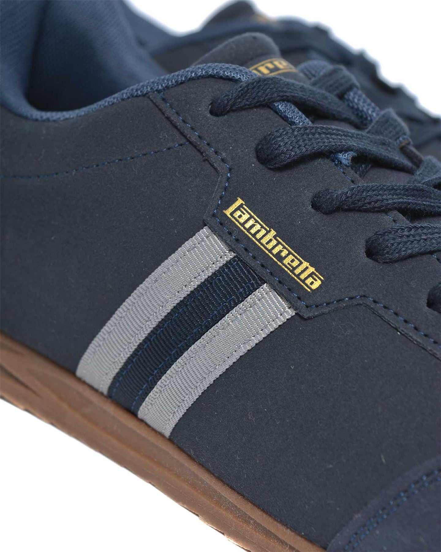 Lambretta Tackle Men's Navy/Charcoal Trainers