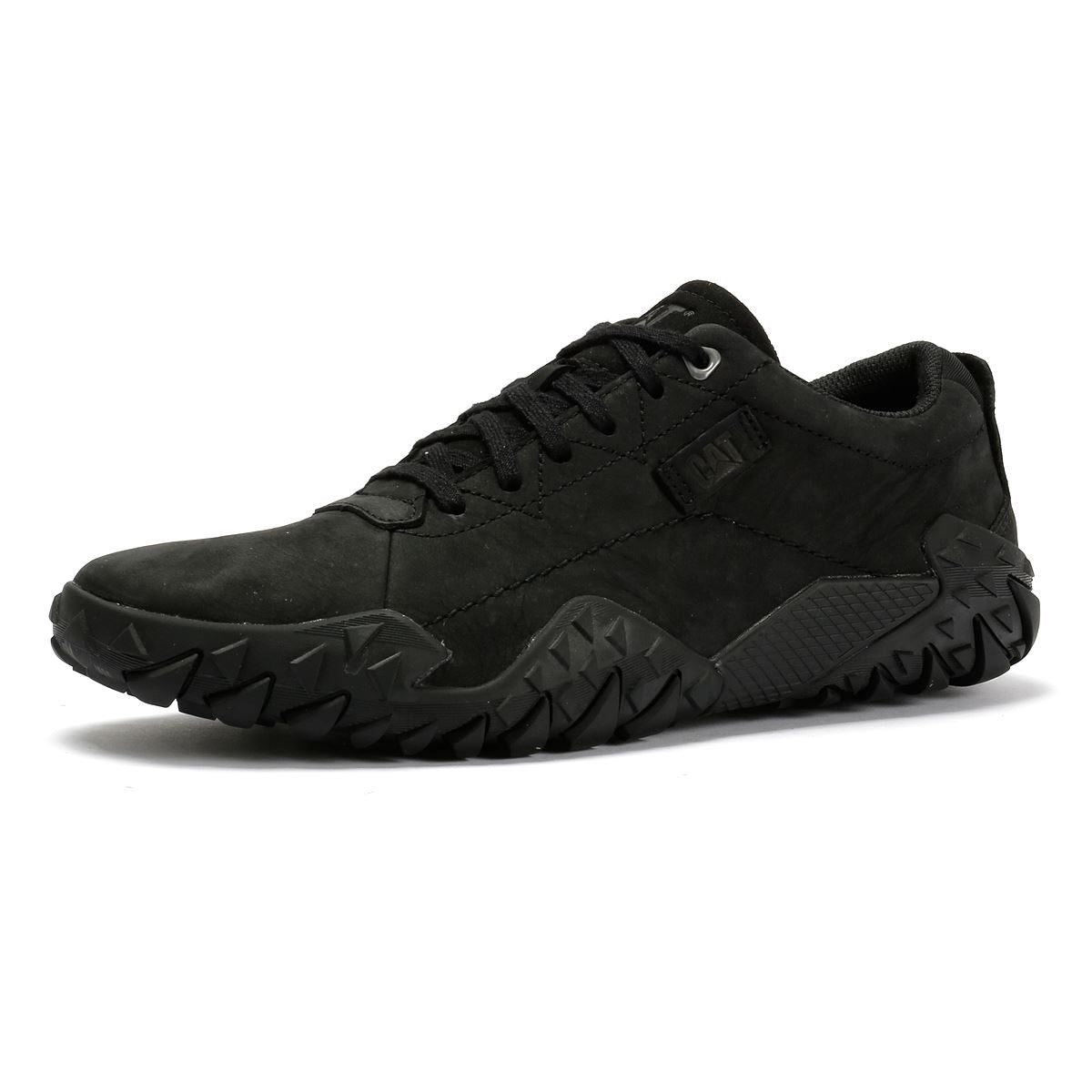 Caterpillar Gridlock Lo Tumbled Nubuck Men's Black Lace-Up Shoes