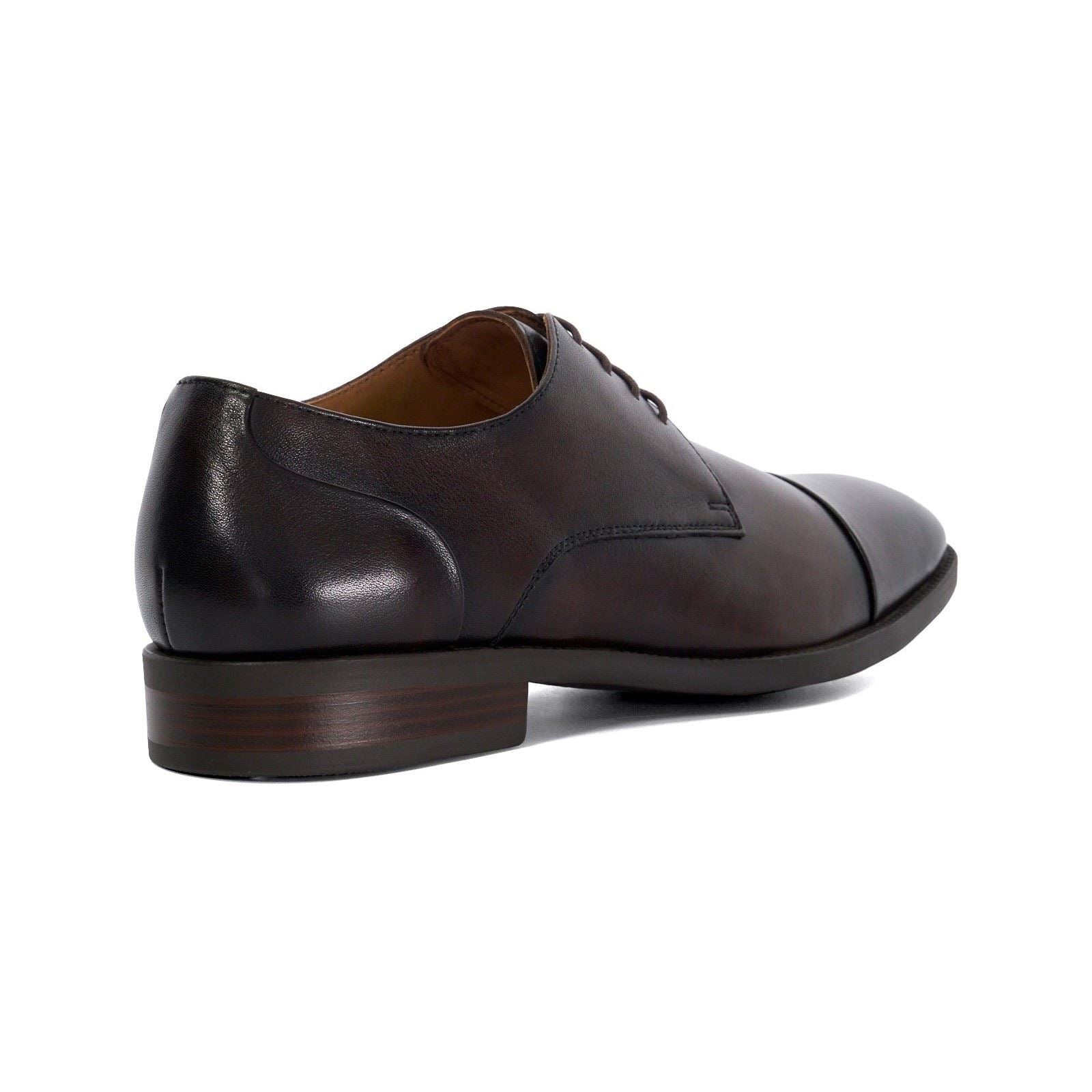 Dune Suffix Leather Men's Brown Lace-Up Shoes