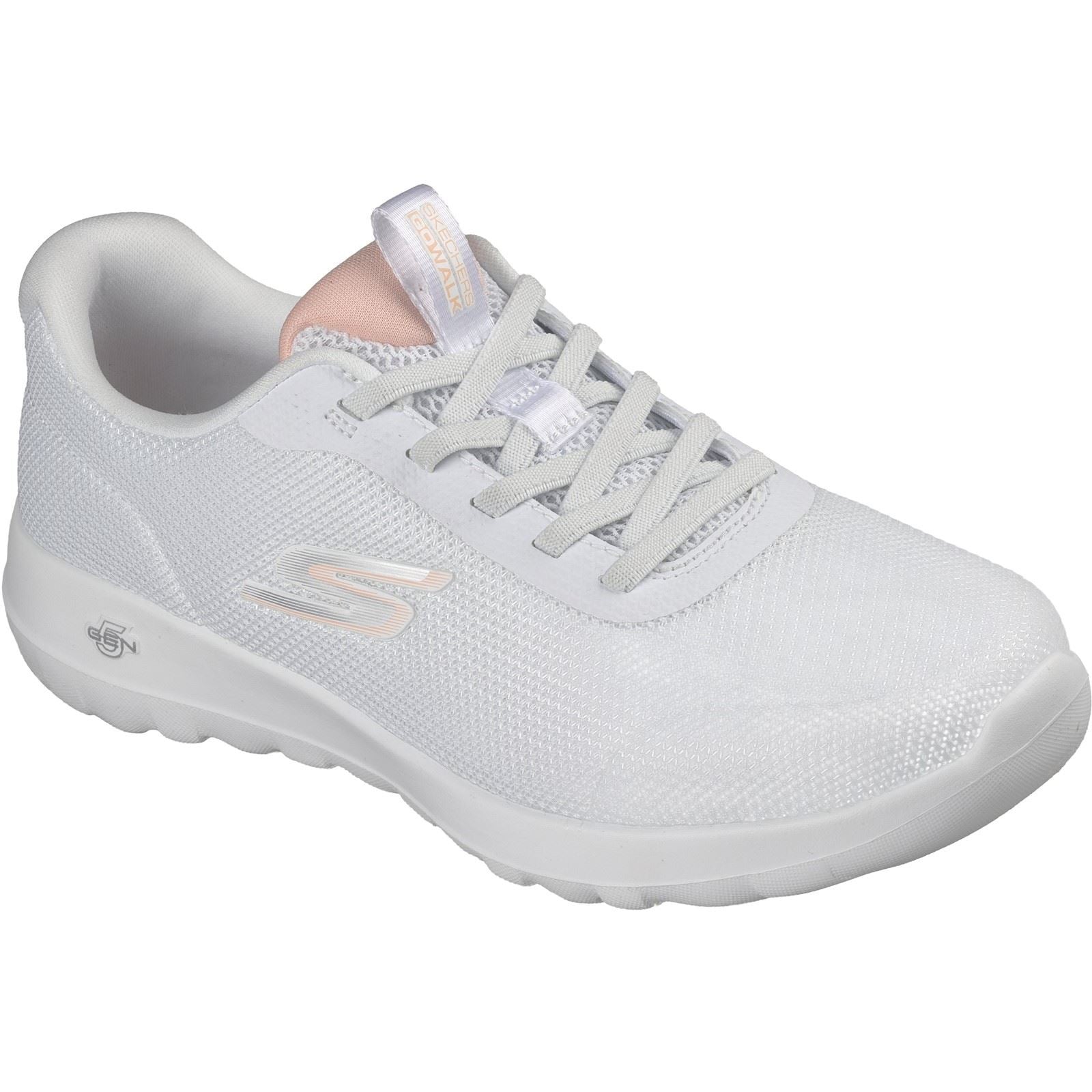 Skechers GO WALK Joy Rina Textile Women's White/Coral Trainers
