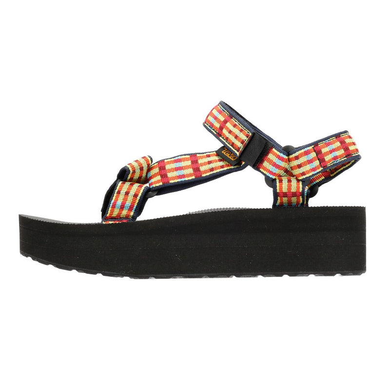 Teva Flatform Universal Women's Check/Lemon Drop Sandals