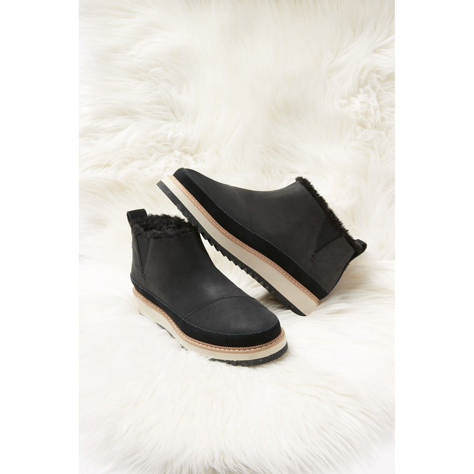 TOMS Marlo Leather Women's Black Boots