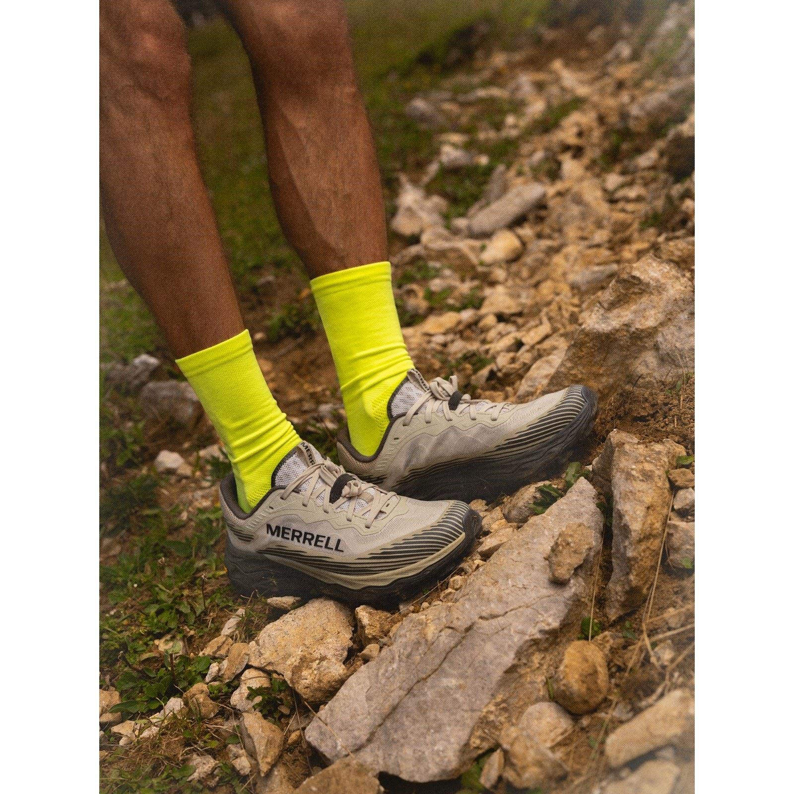 Merrell Agility Peak 6 Runner Polyurethane Men's Burlap Trail Running Shoes