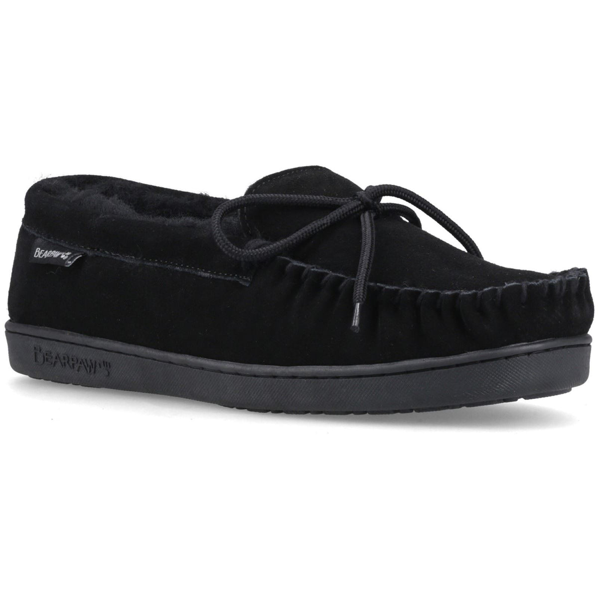 Bearpaw Moc II Suede Men's Black Slippers