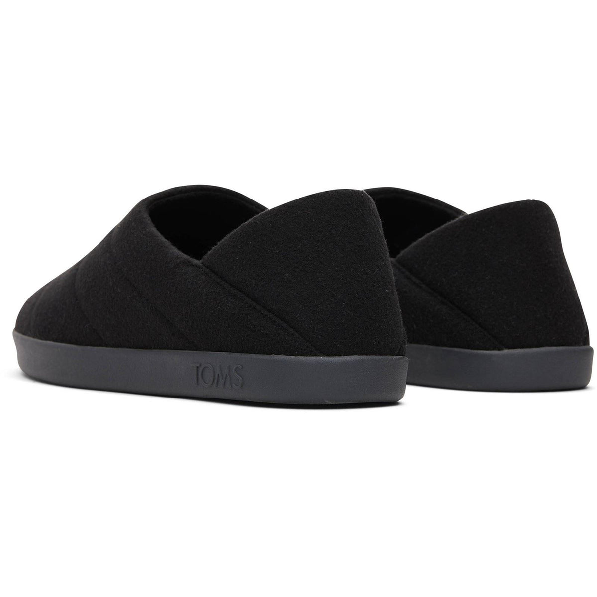 TOMS Ezra Polyester Men's Black Slippers
