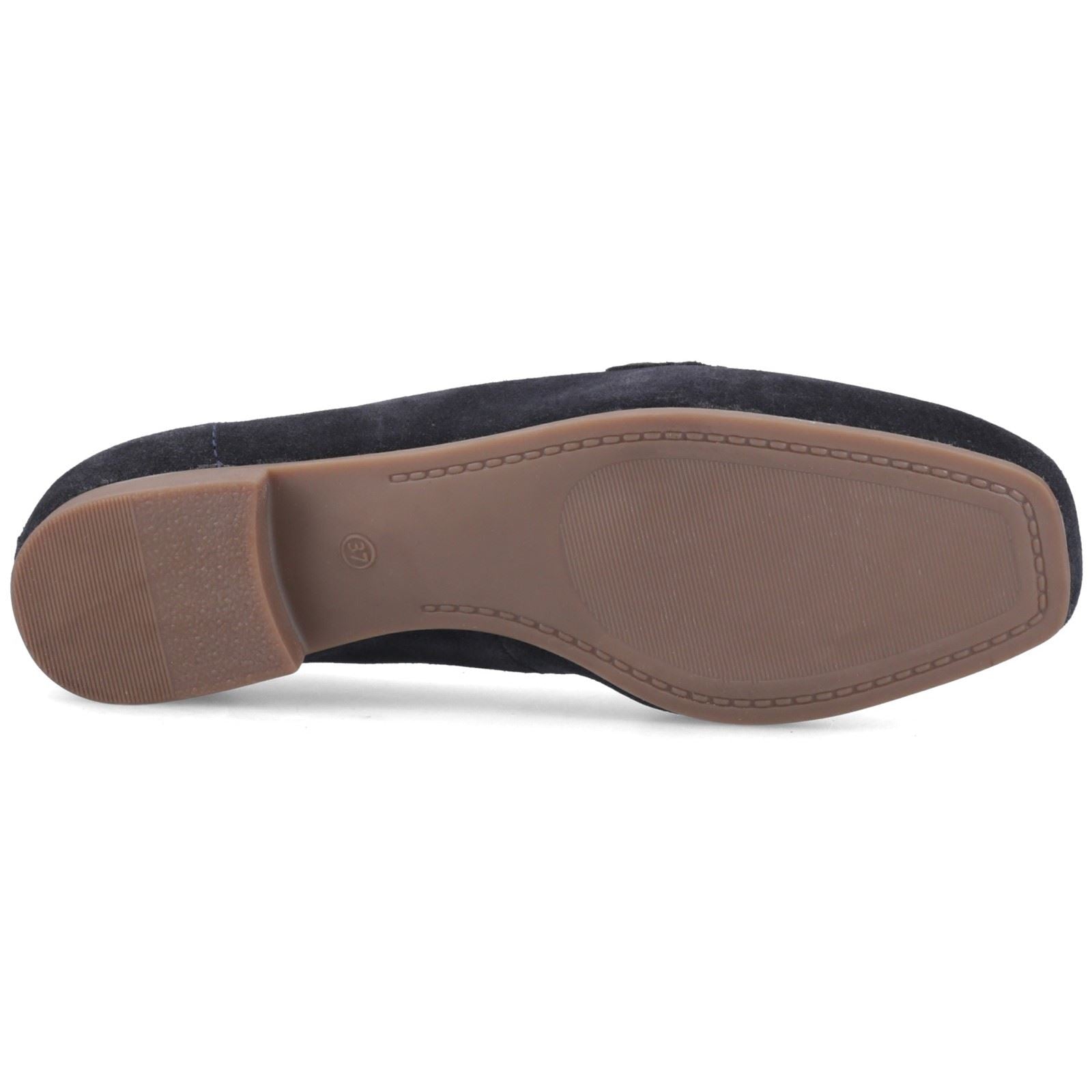 Hush Puppies Sutton Suede Leather Women's Navy Loafers