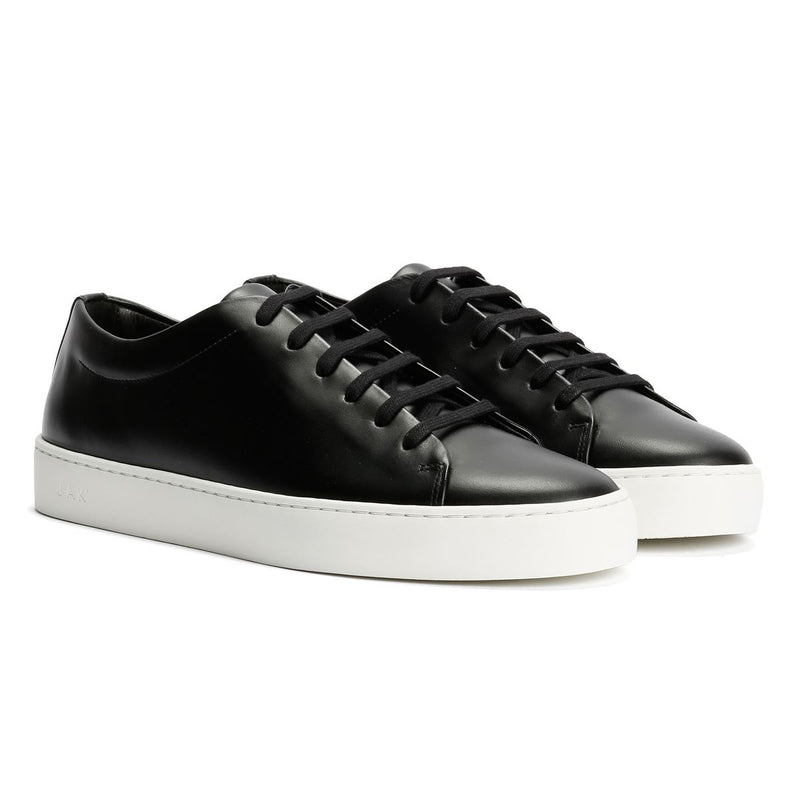 JAK Royal Leather Men's Black Trainers