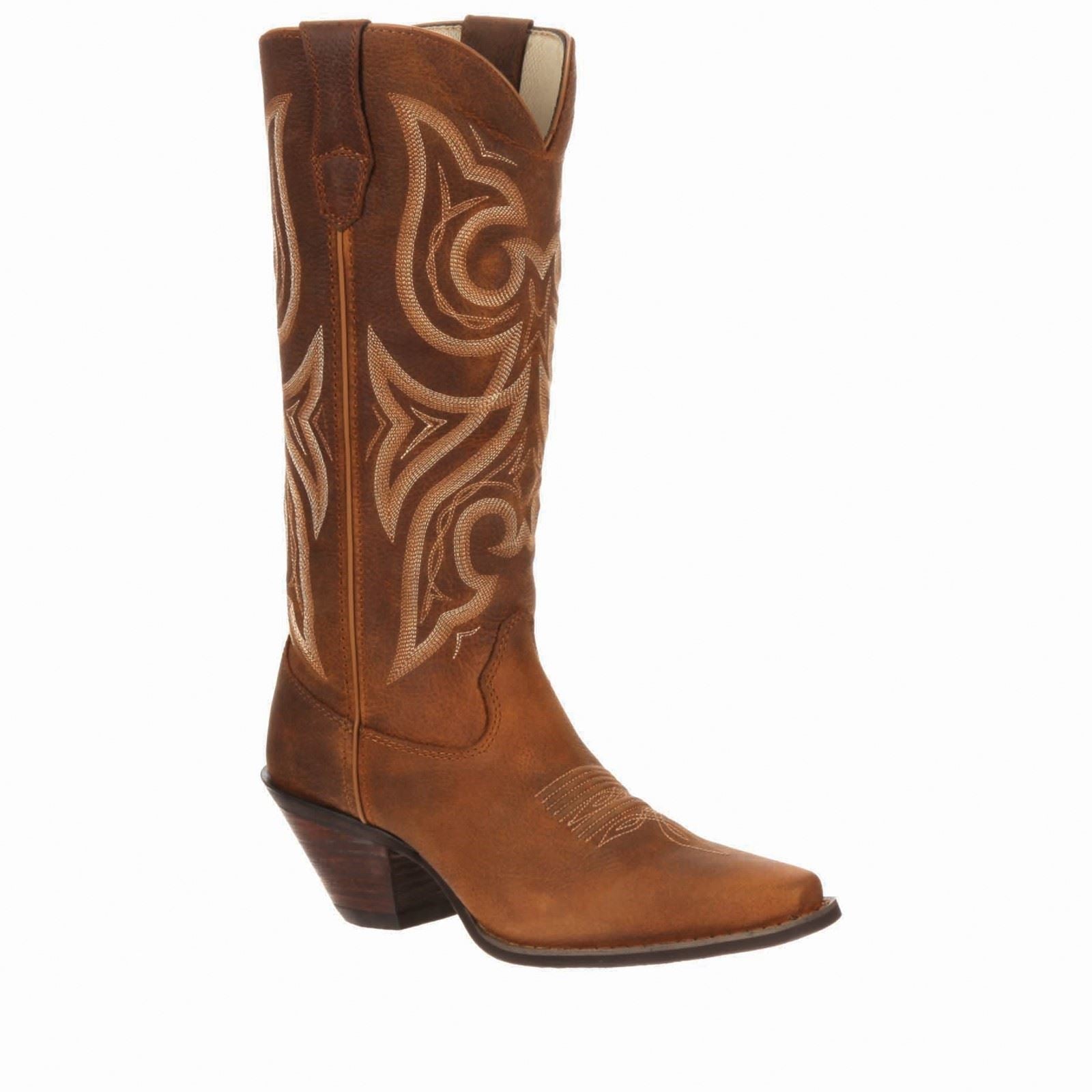 Durango Crush Leather Men's Distressed Cognac Boots