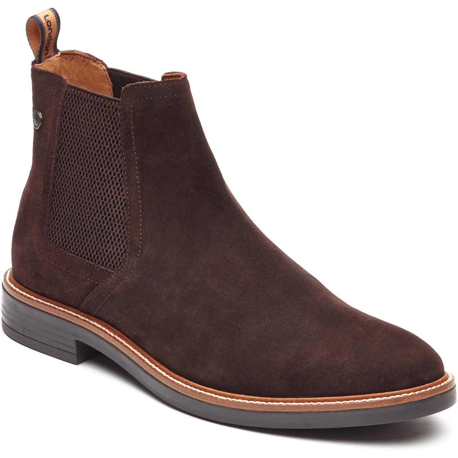 Base London Sussex Chelsea Leather Men's Brown Boots