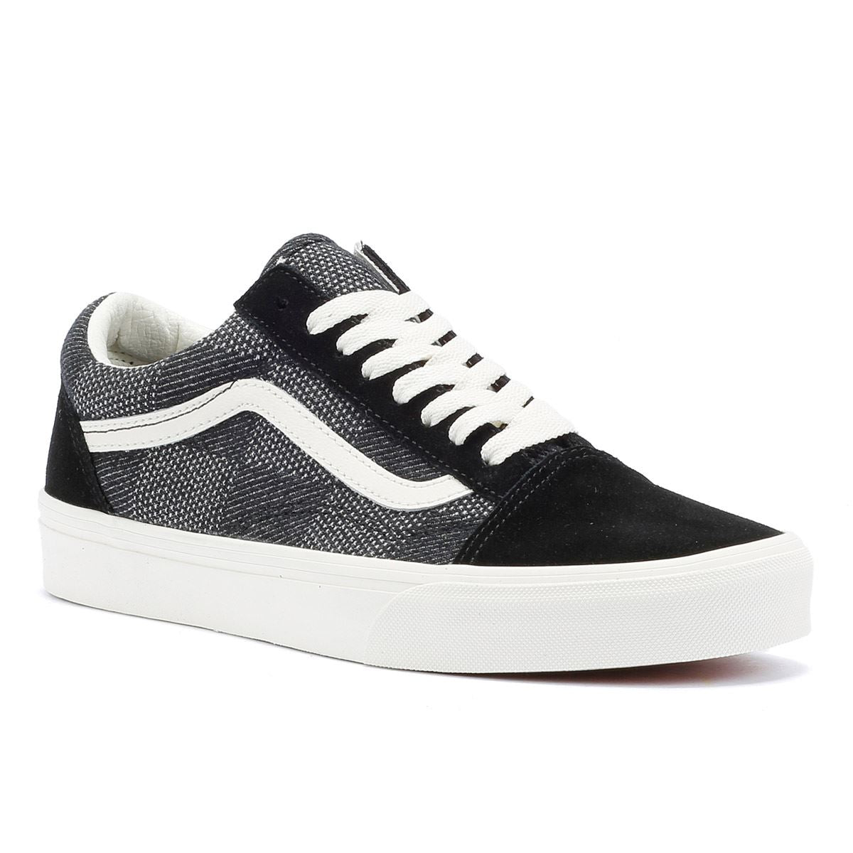 Vans Old Skool Denim Check Black Trainers