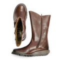 Fly London MES 2 Rug Leather Women's Dark Brown Boots