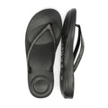 FitFlop Iqushion Sparkle Rubber Women's Black Flip Flops