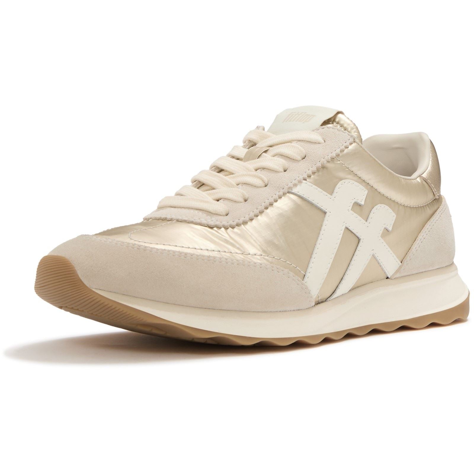 Fitflop Retro-Q FF Nylon Women's Platino Trainers