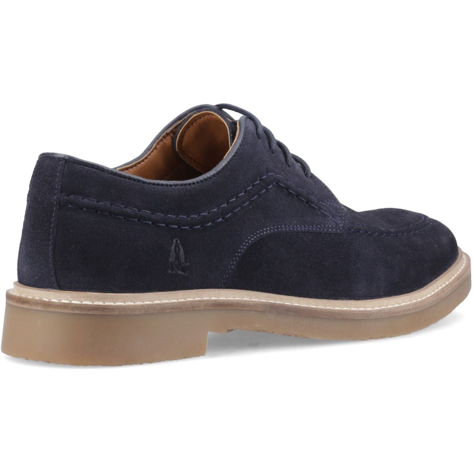 Hush Puppies Genny Leather Men's Navy Lace-Up Shoes